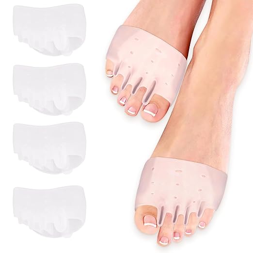 Toe Separators - Podiatrist Recommended, Toe Spacers for Men and Women, Breathable Bunion Corrector, Plantar Fasciitis(2 Pair)