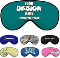 Customizable Sleep Masks Soft Blackout Comfortable Flexible Reusable, Custom Sleep Mask for Man Woman Kid, Custom Blindfold Long Flight Must-Haves, Dorm Room Essentials,#Teal