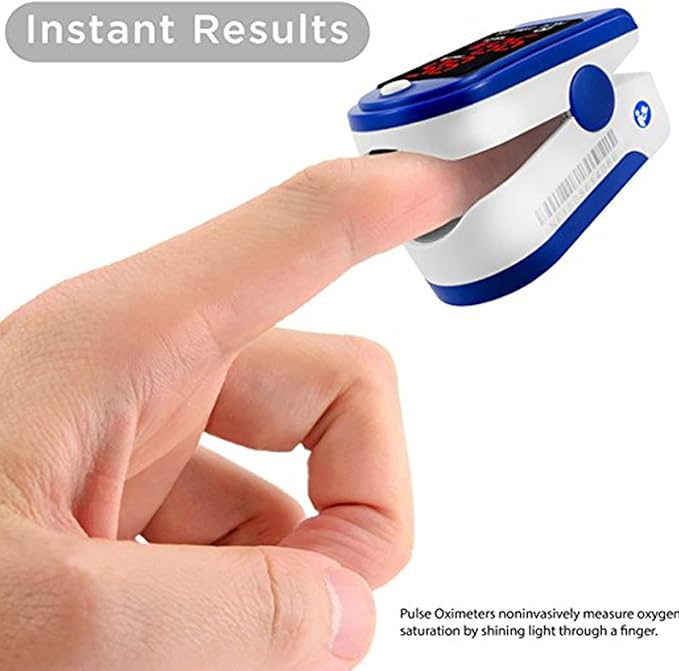 Dagamma Finger Pulse Oximeter DP100 in Black - the Authentic Pulse Oximeter for sports and aviation use