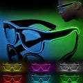 Ainiv Wireless Light Up Glasses 3 Modes LED Luminous Glasses Glow in the Dark for Parties, DJ, EDM, Halloween, Christmas