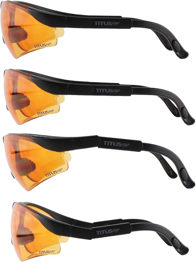 TITUS Professional Multi Lens Interchangeable Range Set, Eye Protection & Vision Enhancing Safety Glasses
