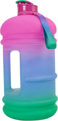 TOOFEEL 1 Gallon Water Bottle,Leakproof,Bpa Free,Dishwasher Safe,128 oz Large Water Jug wiht Handle,Travel & Camping & Sports & Gym Water Bottle For Men and Women - Sky and Sea