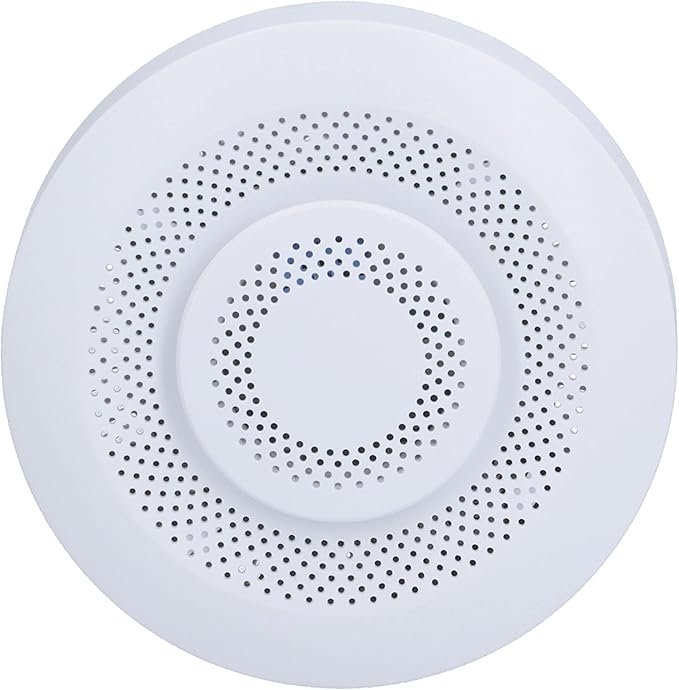 Smart Air Quality Monitor WiFi Enabled VOC CO2 Temperature Humidity Detector for Home Office PVC 3.5 Inch