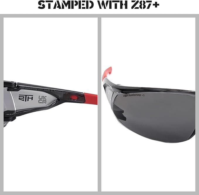HTS HUNTERSKY ANSI Z87.1 Anti-Fog Clear Safety Glasses Pickleball Youth Baseball Lab Chemistry Goggles Scratch Resistant