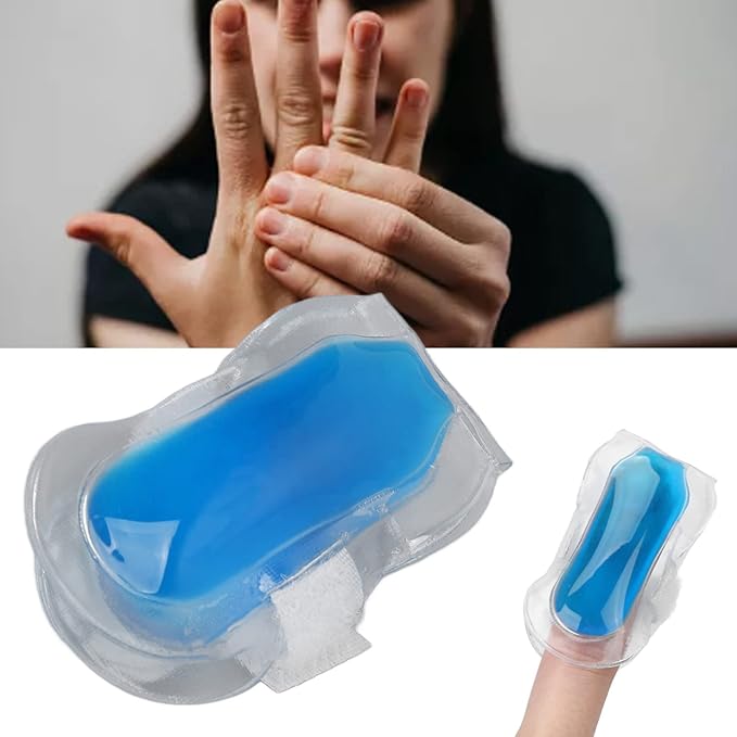 Small Cold Compress Fingers Toes Injury Soothing Swelling Gel for Children Cold Finger Gel Ice Packs Wearable Freezer Wrap Reusable 6cm