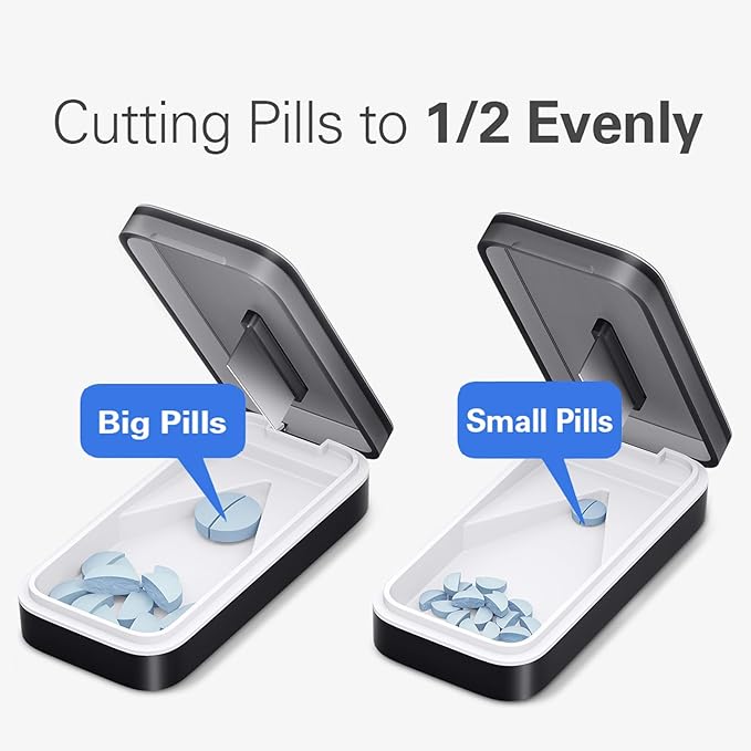 Pill Cutter + Pill Organizer 2 Pack
