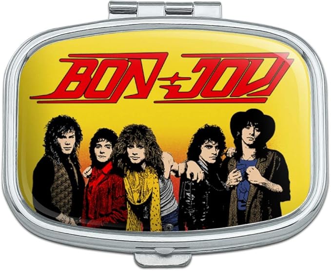 Bon Jovi Band and Logo Rectangle Pill Case Trinket Gift Box