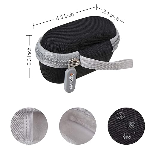 Aproca Case Compatible with Innovo Deluxe iP900AP / Zacurate Pro Series Deluxe Fingertip Pulse Oximeter, Portable Storage Bag for Accessories (only case)