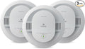 Kidde Smoke Detector, AA Battery Powered LED Status Lights, 85 dB Alarm, 5-inches, 20SDR, 3 Pack