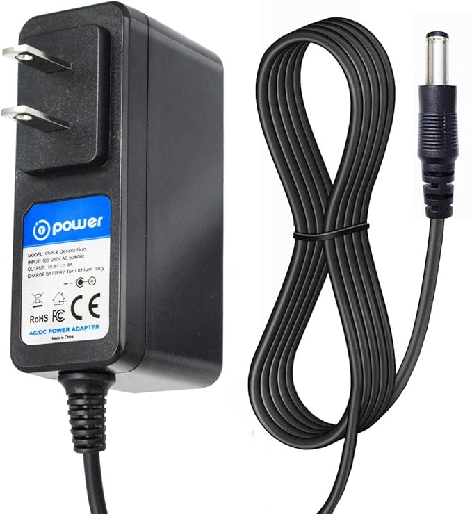 T POWER 18V Charger for Sharper Image 2437599 1011666 1013002 1012667 1013983 1013985 & HoMedics Model HHP-810HJ HHP810HJ Powerboost Deep Tissue Cordless Massage Gun Ac Dc Adapter Power Supply