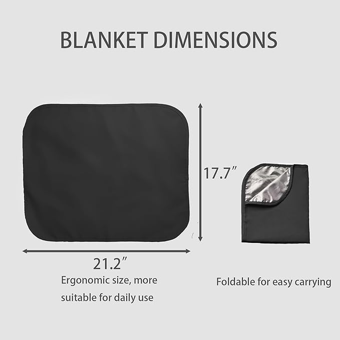 Faraday Blanket, Protection Cotton Blanket, for Cell Phone,Tablet,Laptop- Protection Against Direct Contact from 5G Signal,WiFi,Bluetooth,EMF,RF (Black)