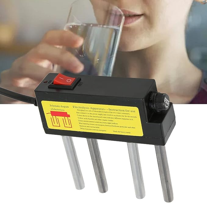 Water Electrolyzer, Anti Leakage Water Electrolyzer Quick Water Quality Tester Water Purity Filter Measuring Tool for Home Use (US Plug)
