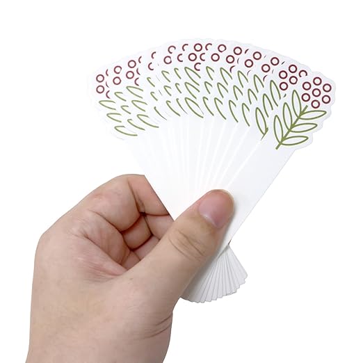 Honbay 100PCS Fashion Flower Disposable Perfume Test Strips Essential Oils Paper Test Strips Smelling Test Paper White Testing Strips Aromatherapy Fragrance Tester Strips