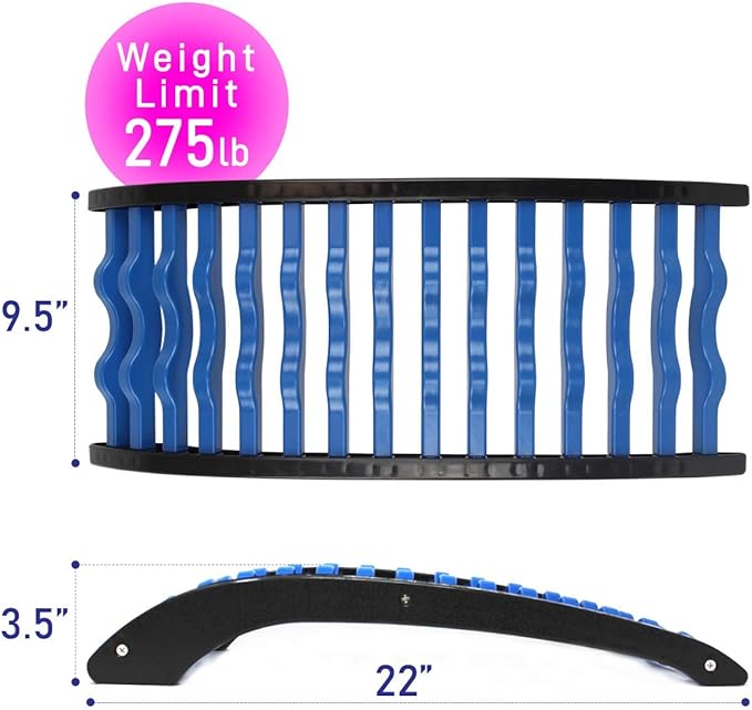 U.S. JACLEAN Orthopedic Back Stretching Support Stretch Mate for Back and Sciatica Pain with Cushion Pad