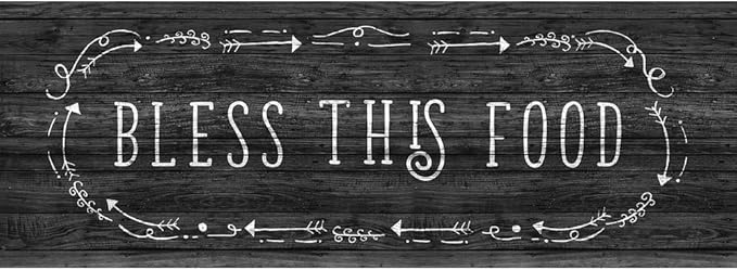 J&V TEXTILES Kitchen Mat Cushioned Anti Fatigue Floor Mat,19.6"x55", Thick Non Slip Waterproof Kitchen Rugs and Mats, Standing Mat for Kitchen,Floor,Home,Office,Desk,Sink,Laundry (Love Grows Here)