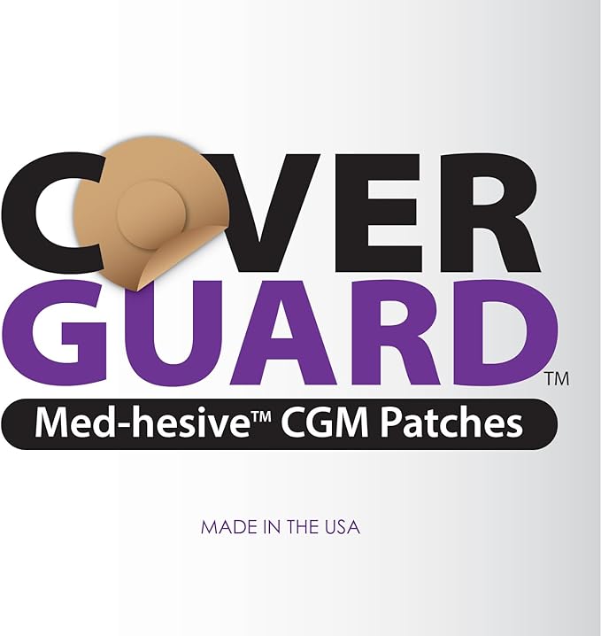 CGM Overpatch | Freestyle Libre 3 | Purple Full Coverage Design| 25-Count | Waterproof Adhesive | Anti-Fray | Easy Application & Removal | Made in USA | Sensor Protection