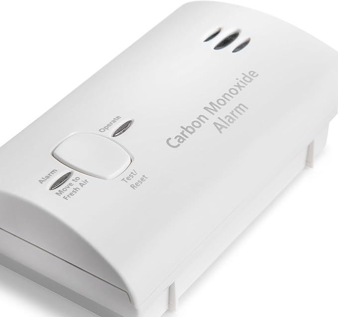 Kidde Carbon Monoxide Detector, AA Battery Powered, Portable for Travel or Home, 85 dB Alarm, LED Status Indicators, 3rd Edition