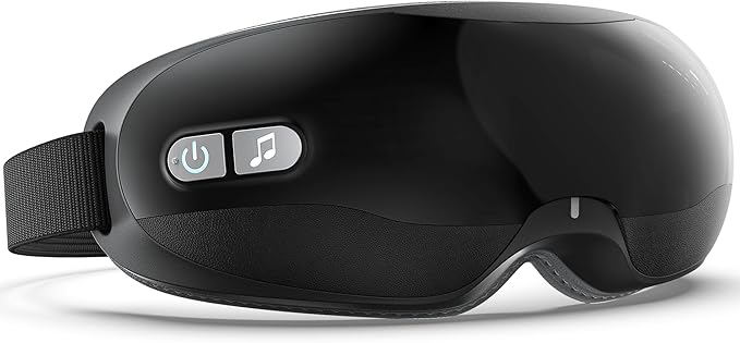 Heated Eye Massager for Gift – Sleep Eye Mask for Migraine Relief, Relaxation Gifts for Women, Mom, Her – Mothers Day/Birthday Gifts, Dry Eye & Migraine Relief, Black