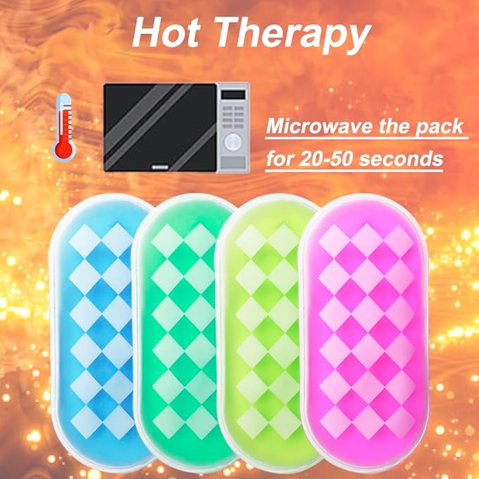 Kids Ice Pack for Boo Boo – 4 Color Cold Packs Cold Compress for Swelling, Bruises & Cuts – Safe Toddler First Aid Ice Pack– Reusable Gel Pack for Sports Injuries & Home Healthcare