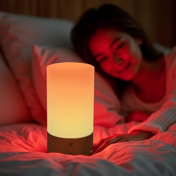 670nm Red Light Therapy Sleep Device,10,000 Lux Sun Lamp, Sunlight Lamp, Dual Function Sleep Aid and Red Night Light Lamp For Support Deep Relaxation and Improve Sleeping for Adult & Kid Bedroom, Gift