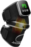 Knee Massager with Heating and Red Light Therapy: Infrared Light Therapy Vibration Moodes Knee Brace for Women - Muscle Relaxation Joint Care Pain Relief - Ideal Gifts for Active Men(Grey)