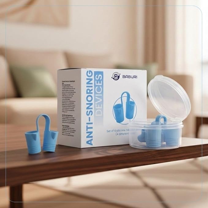 Nasal Dilators for Sleeping – Nose Opener & Nose Breather (4 Sizes S/M/L/XL) Internal Anti Snoring Nose Vents – Soft Silicone Nasal Expander for Better Airflow & Night Breathing