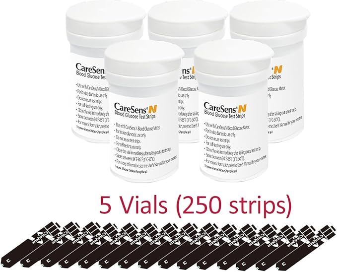 CareSens N Blood Glucose Test Strips (250 ct) - Only for CareSens N Family Meter Kits