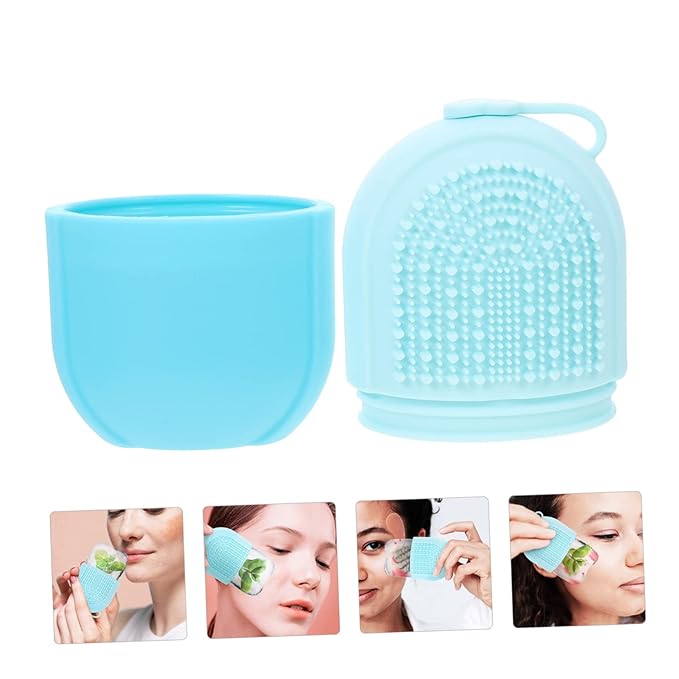 Baluue Ice Cube Roller Facial Ice Roller Massaging Ice Holder for Face and Eye Reusable Skin Roller
