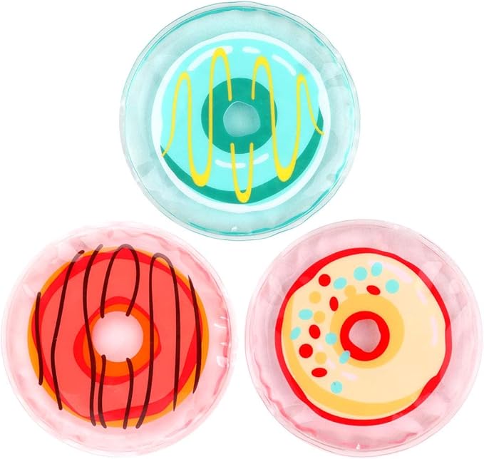 NEWGO Kids Ice Pack for Boo Boos, Toddler Ice Pack for Children Kids Injuries, Pain Relief, Bruises, Swelling, Wisdom Teeth - 3 Pack