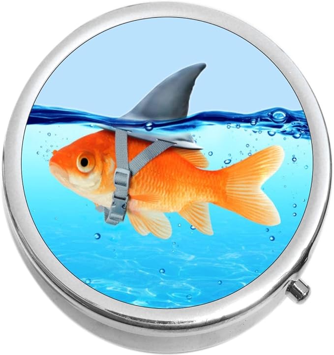 Fish with Shark Fin Medicine Vitamin Pill Box