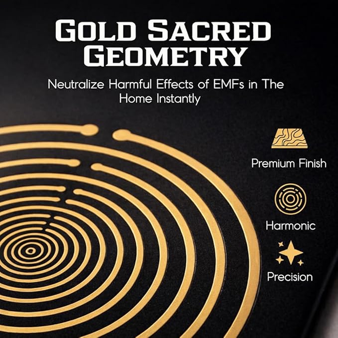 EMF Protection Plug in for Home – Electromagnetic Field Shielding Device for WiFi & Smart Meters | Integrated Red Light | Chaos Signal Blocker | Harmonic Energy | Sacred Geometry Design | USA Seller