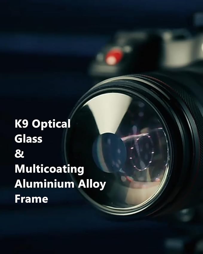 Camera Vortex Effect Filter, 67MM Prism Film Special Effects Glass Lens Photography Accessories for DSLR Cinematice Video and Photo, Filter Pouch Included