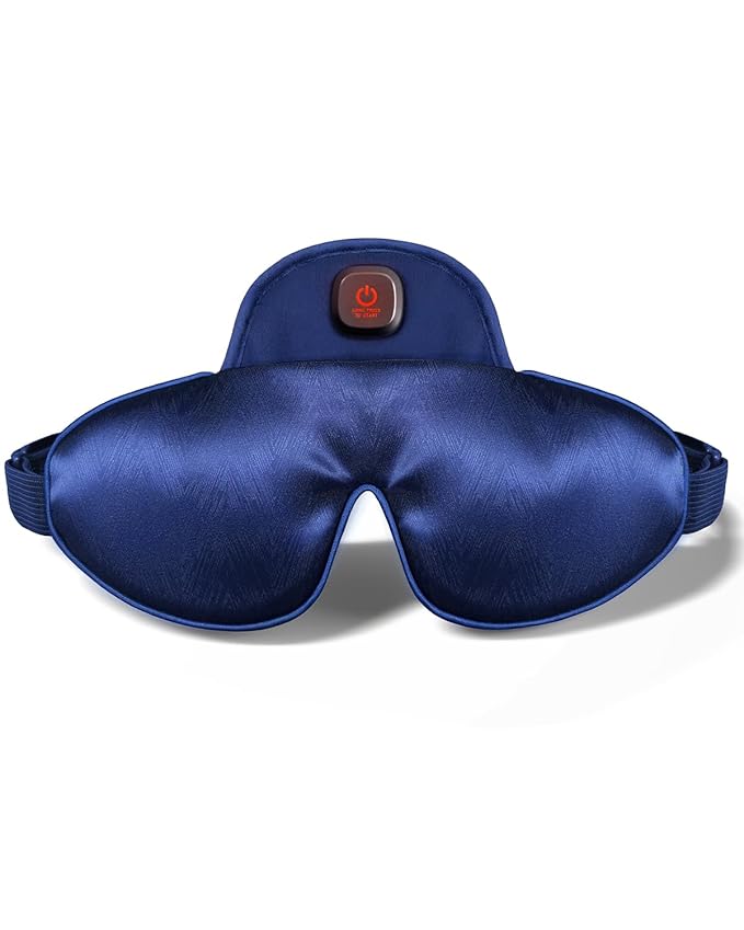 Stye Heated Eye Masks Cordless for Dry Eye Treatment Warm Pain Relief Compress Silk Heat Pack Eye Care Heating Pad for Migraine Blepharitis Dark Circles and Puffiness Sinus MGD Washable