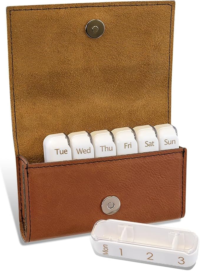 Monogram Pill Box, Personalized Pill Box, 7 Day Pill Box, Personalized Pill Organizer, Small Pill Box, Pill Holder