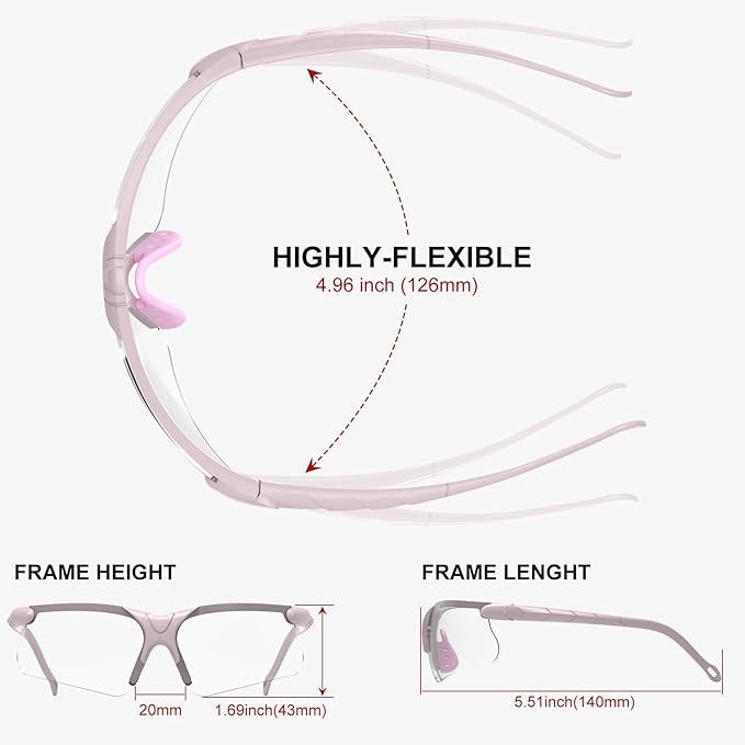 xaegistac Shooting Glasses with Case Anti Fog Hunting Safety Glasses for Adults