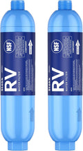 Stokk RV Water Filter, NSF Certified, RV Inline Camper Water Filter for Pool, Garden Hose Filter, Greatly Reduces Bad Taste, Chlorine, Odor, Rust and Sediment, 2 Pack