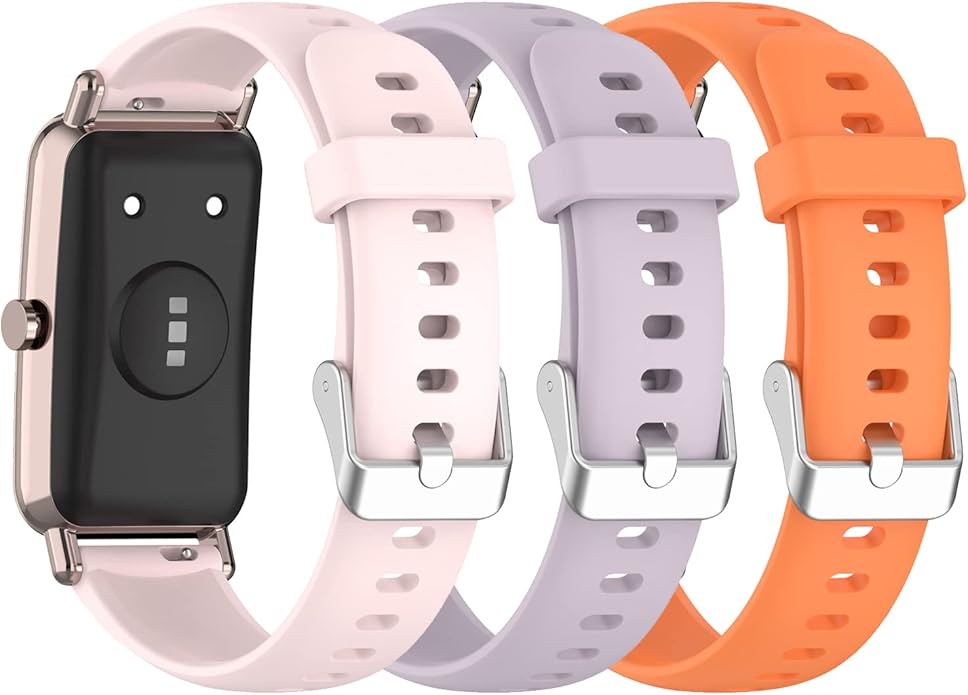 3 Pack Replacement Bands Compatible with HENGTO Fitness Tracker Watch for Kids, Soft Silicone Adjustable Sport Strap Wristband for HENGTO 1.4''/MorePro HM08/FITVII HM08/YOUSOKU H97 Pro/Amzhero D26/HENGTO H39 PLUS Smartwatch for Kids