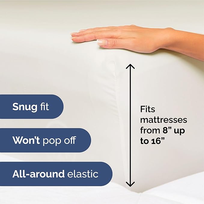 King Size 4 Piece Sheet Set - Extra Soft, Breathable And Cooling Sheets - Hotel Luxury Durable Bed Sheets for Women & Men - Deep Pockets, Easy-Fit & Wrinkle-Free Sheets - Ivory Oeko-Tex Bed Sheet Set