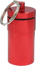 HTS 261F0 Large Red Aluminum Pill Container