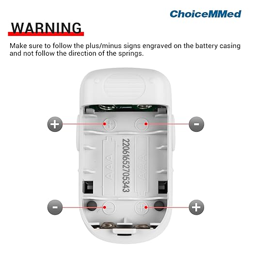 CHOICEMMED Finger Pulse Oximeter - Blue Blood Oxygen Monitor with Batteries - Portable O2 Saturation Sensor in Carry Pouch