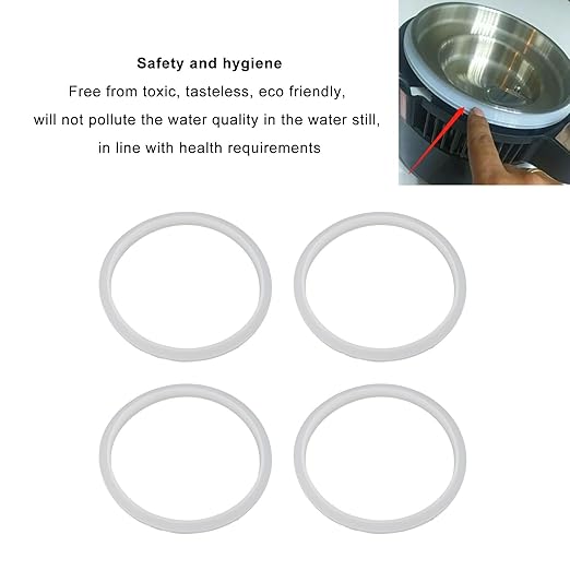 High Temperature, Erosion, High Pressure Sealing, Excellent Wear Proof Performance Water Distiller Sealingwith Silicone Material, Spare Parts for Still (4L)