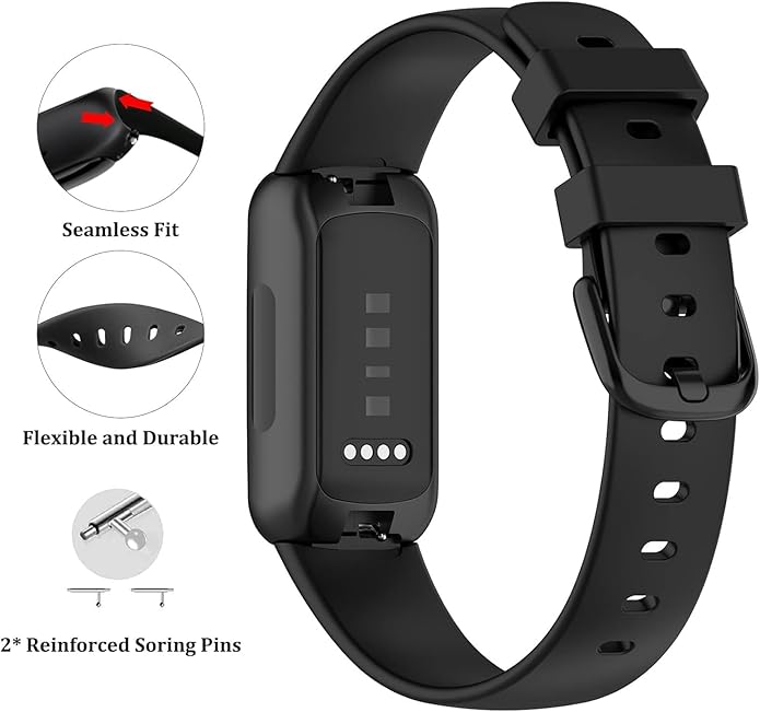 Honecumi Replacement Bands for Fitbit Inspire 3 - Silicone Sport Wristband Strap Bracelets for Women and Men - Colorful Accessories, S/L