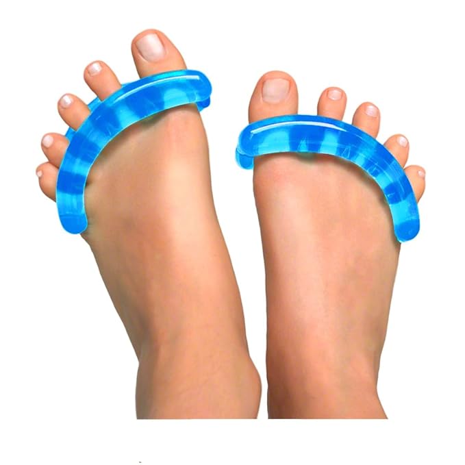 YogaToes® Classic Women’s Gel Toe Stretcher & Spreader (Extra Small, Shoe Size 5-7, Sapphire Blue). Reduce Foot Pain, Ensure Your Feet Look & Feel Great.