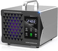 ONAMOR Digital Ozone Generator Odor Eliminator 180,000mg, High Capacity Ozone Machine Odor Removal Up to 8,000 Sq.Ft, Ozone Odor Eliminator, Ionizer Ozonator for Home, Car, Smoke, Pet Room (Sliver)
