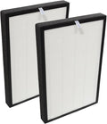 PUREBURG Replacement Filter Compatible with newpad KJ-460 Air Purifier, 2-Pack H13 HEPA Activated Carbon 2-in-1 3-Stage Filtration