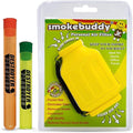 100% Authentic Smoke Buddy Bundled with Two Exclusive Destroyer Plastics Odor Proof Tubes One Large One Small (Smoke Buddy Junior, Yellow)
