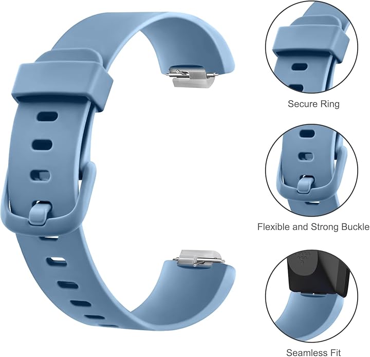 4 Pack Bands Compatible with Fitbit Inspire 2 Bands for Women Men, Adjustable Replacement Sport Wristbands Straps for Fitbit Inspire 2 / Ace 3