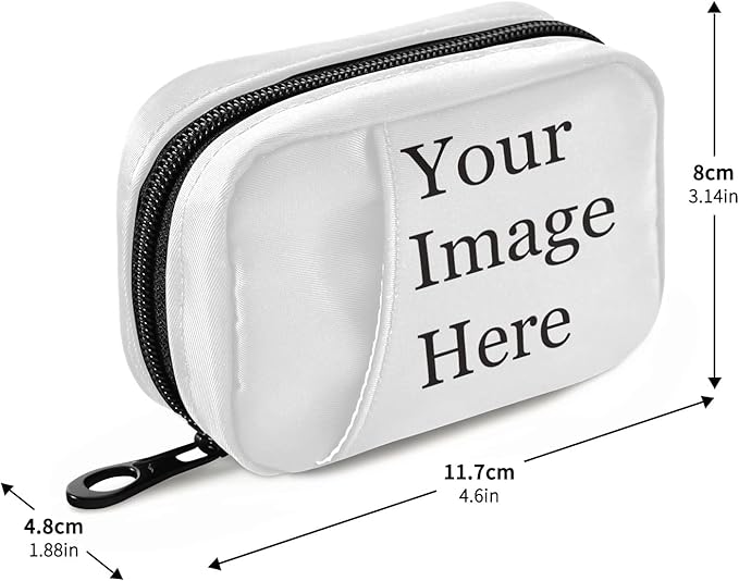Custom Pill Case 7 Day Pill Organizer Personalized Travel Pill Case Portable Weekly Pill Box Bag Container Vitamin Supplement Holder with Zipper for Family Business