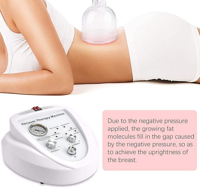 Vacuum Therapy Machine,Professional Acupoint Cupping Body Shaping Device New Body Machine for Body Care with 30 Cups and 3 Pumps