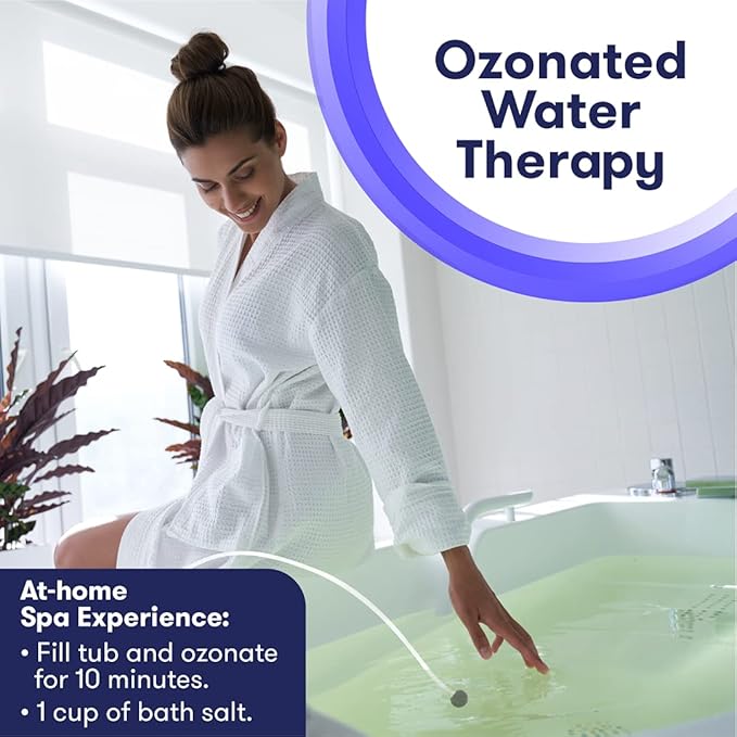 Water Ozonator - Odor Eliminator and Fresh Water Machine w/Diffuser Stones and Timer - For Home, Kitchen, Fruits & Vegetables - 600 mg/Hour﻿